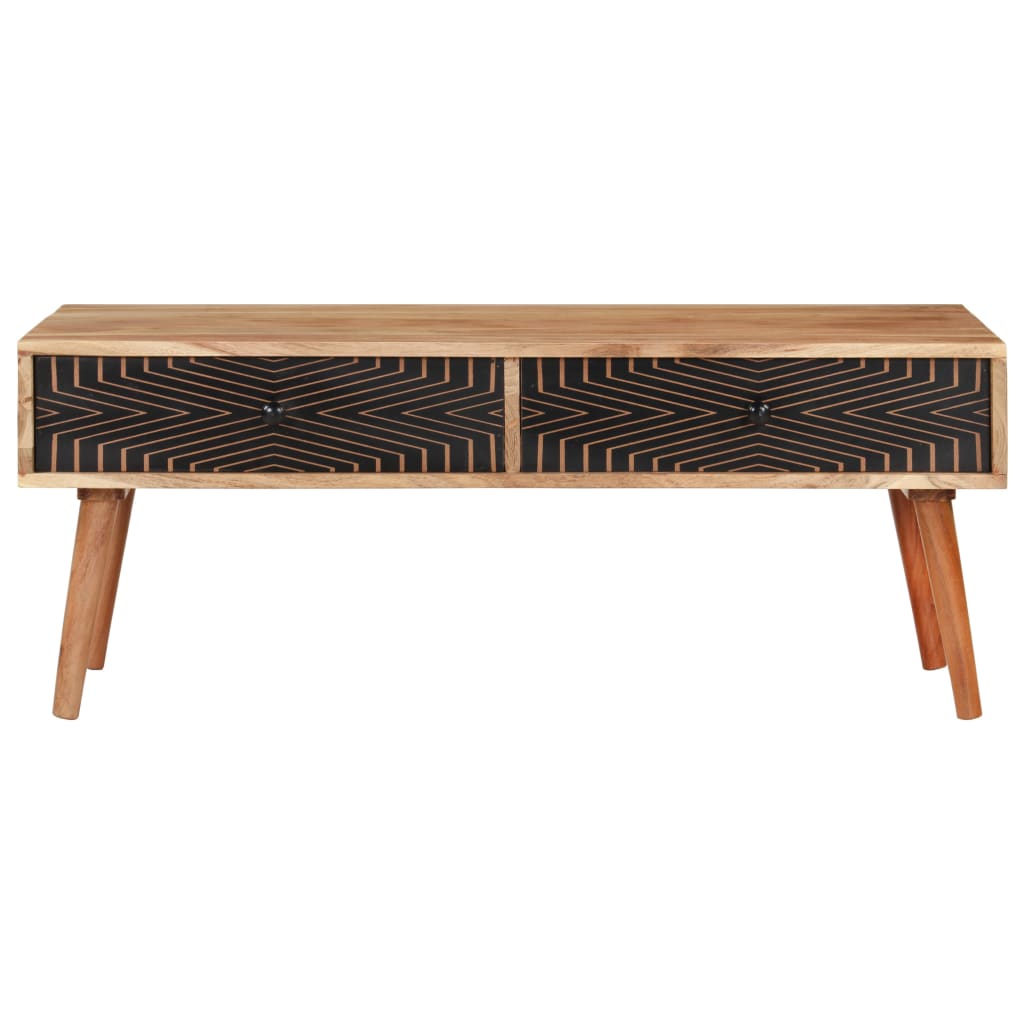 Table basse 100x50x39 cm Bois d'acacia solide - XIOS