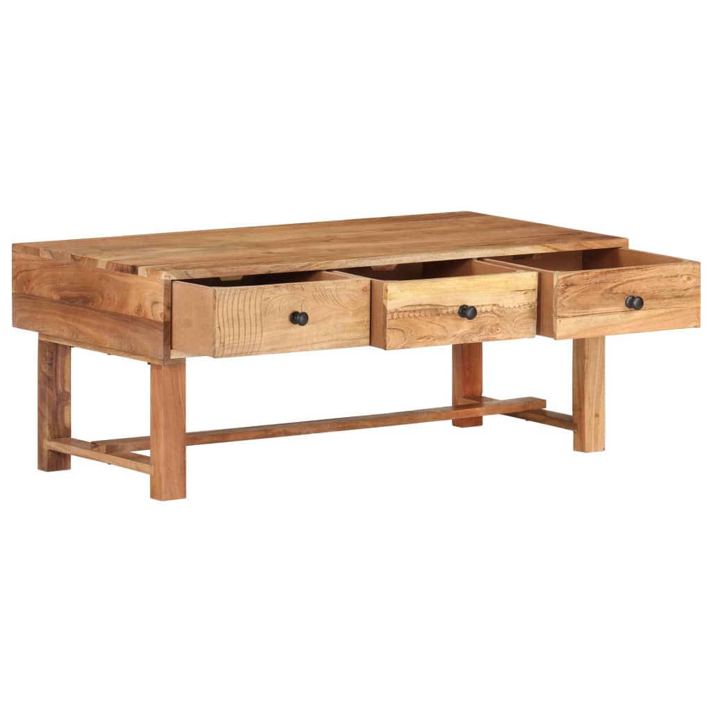 Table basse 100x50x40 cm Bois d'acacia massif - XIOS