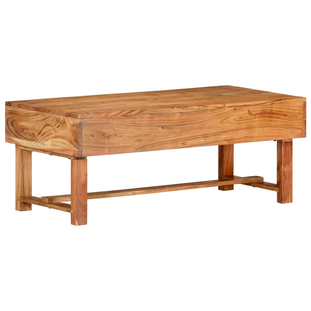 Table basse 100x50x40 cm Bois d'acacia massif - XIOS