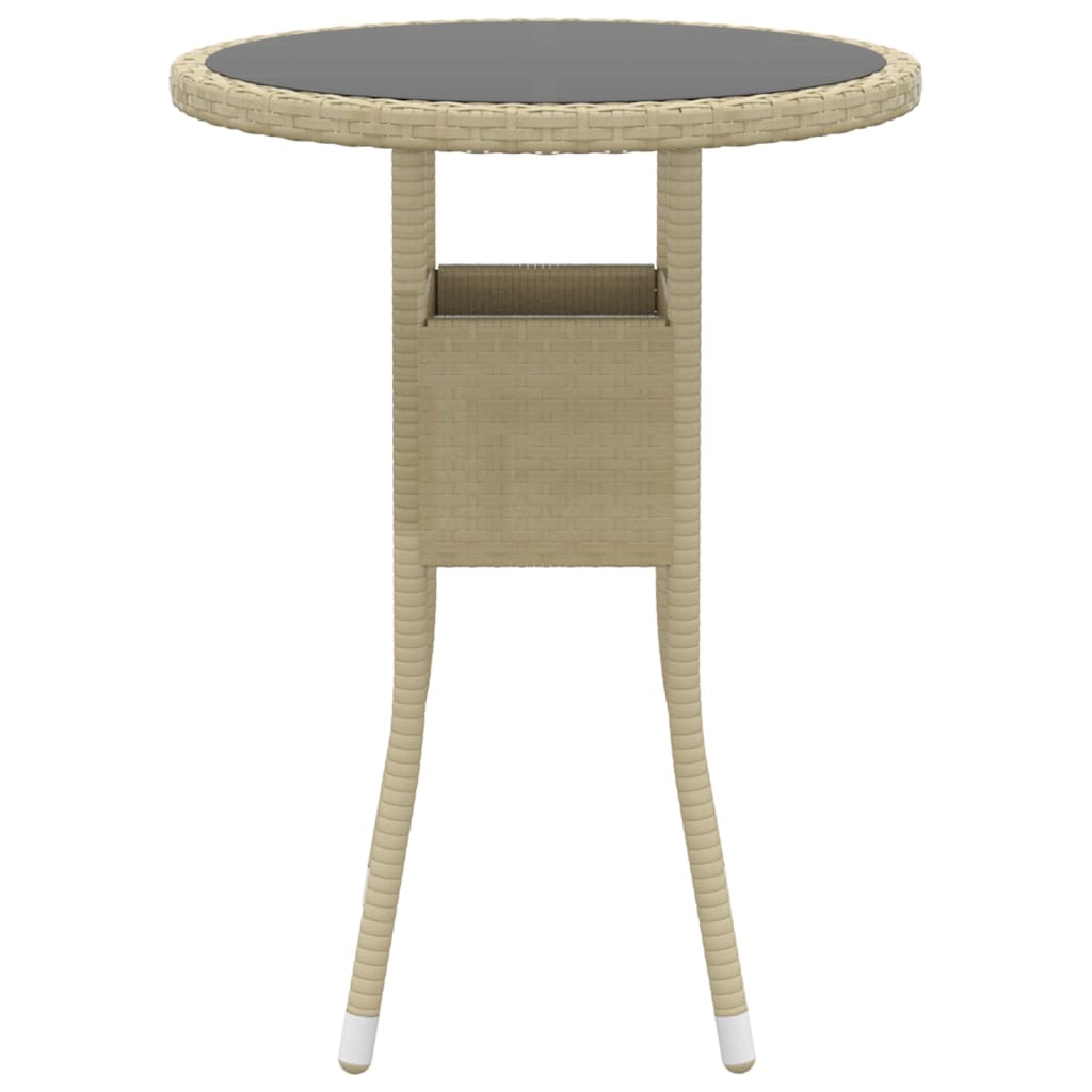 Salon de jardin 5 pcs Résine tressée Beige