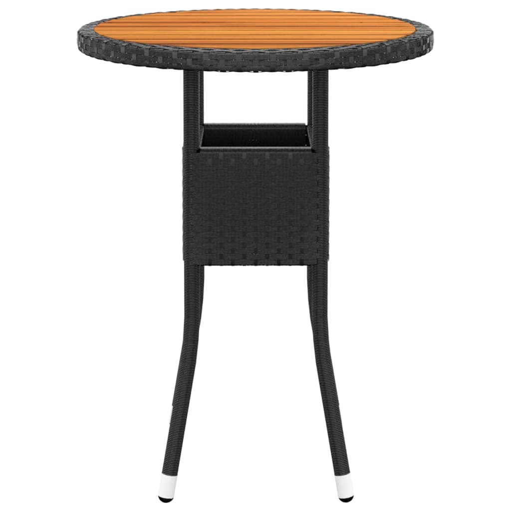 Salon de jardin 5 pcs Résine tressée Noir
