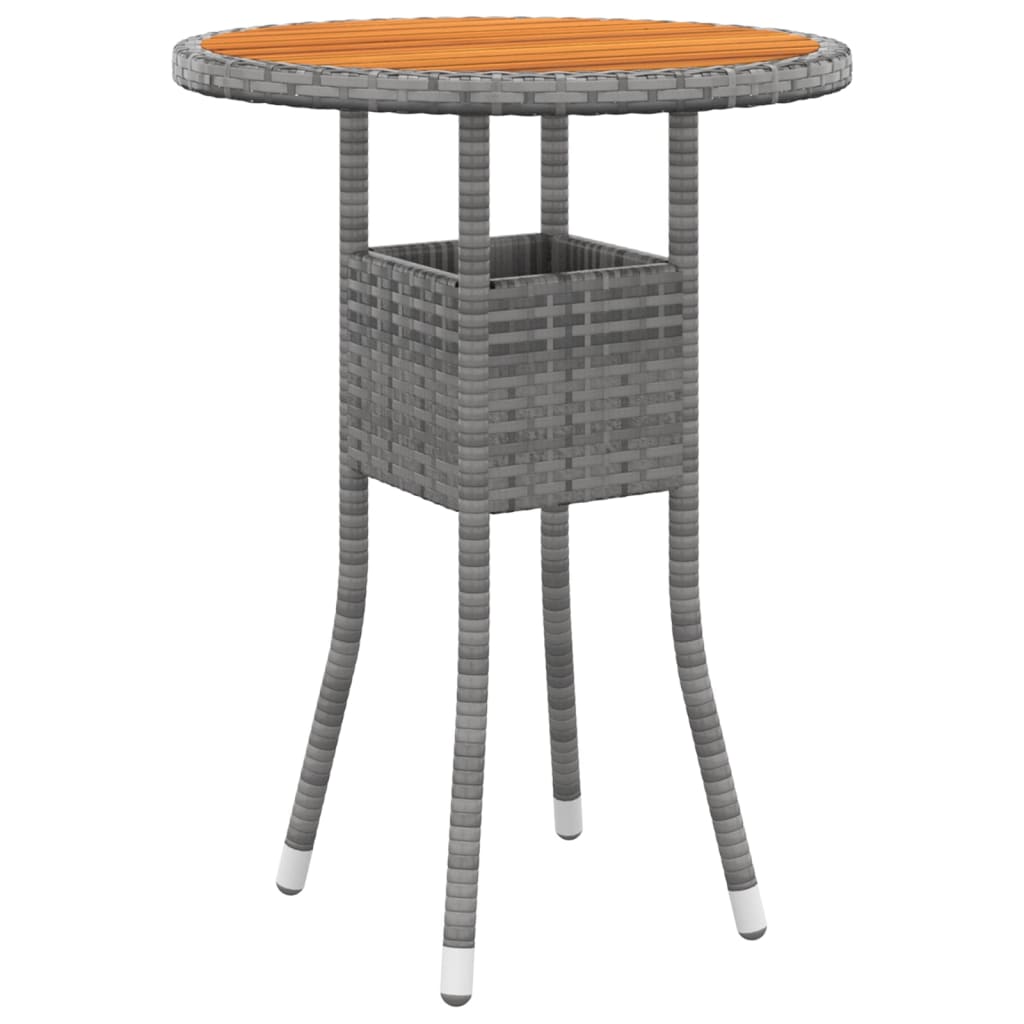 Salon de jardin 5 pcs Résine tressée Gris