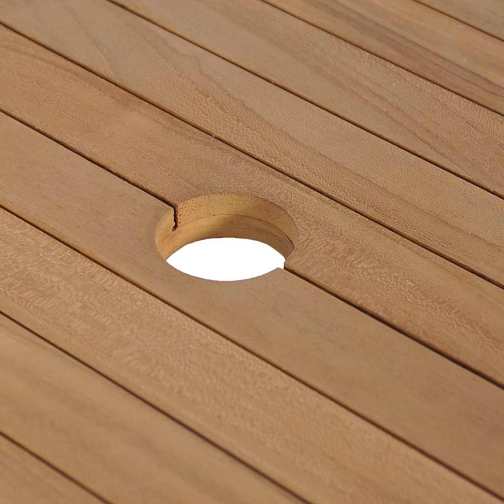 Armoire de toilette en teck solide avec lavabo en marbre Crème