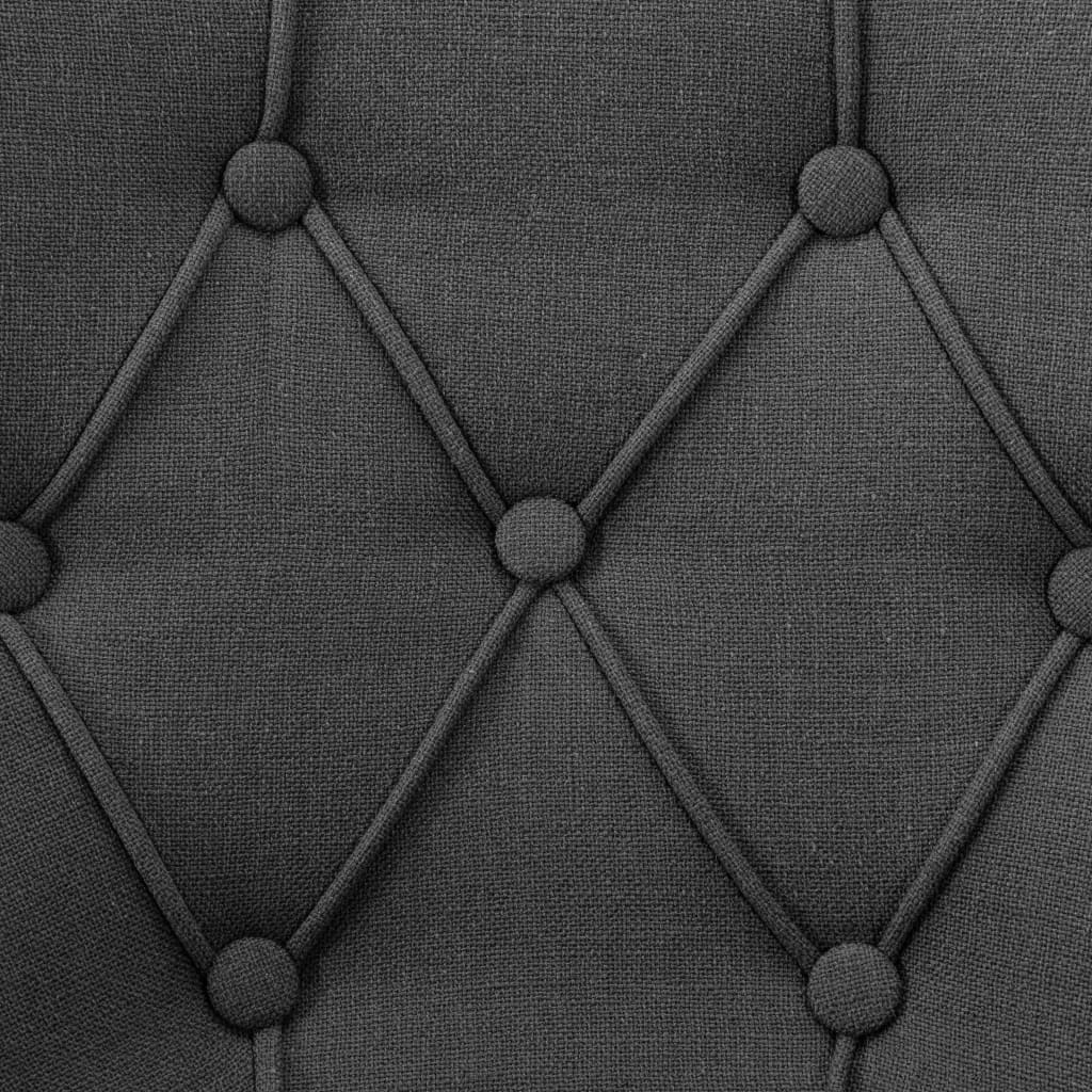 Chaises à manger lot de 6 gris tissu - XIOS