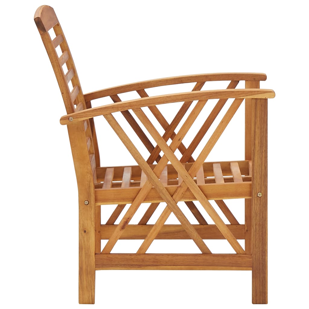 Salon de jardin 5 pcs Bois d'acacia solide