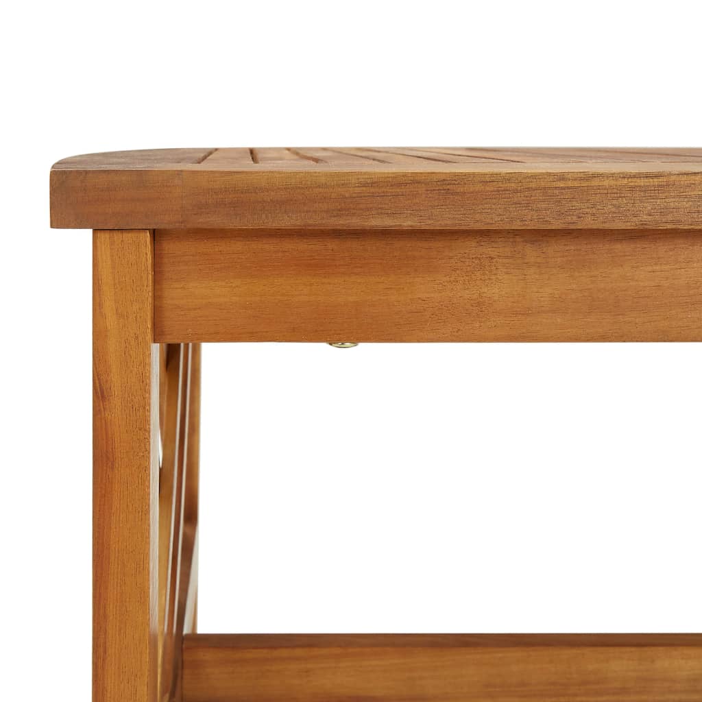 Salon de jardin 4 pcs avec coussins Bois d'acacia solide