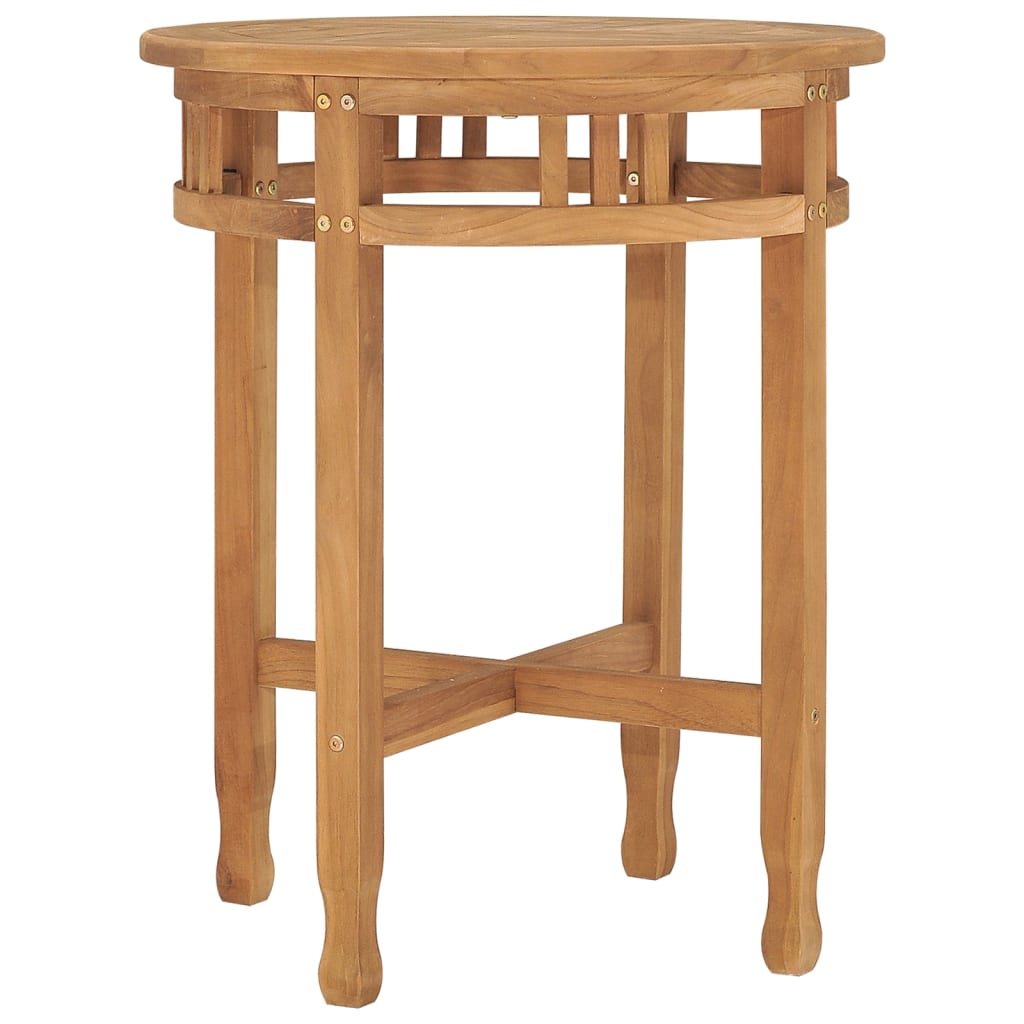 Table de bistro Ø60x75,5 cm bois de teck solide