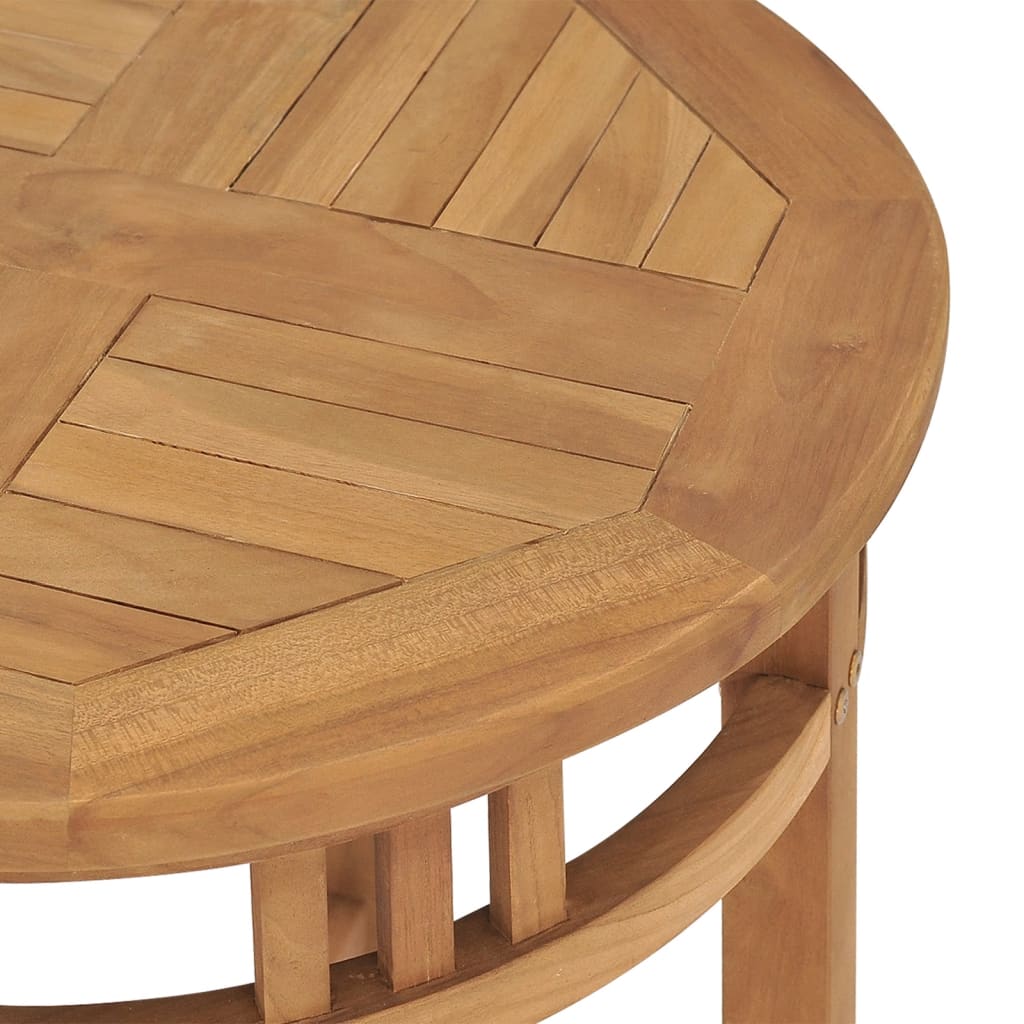 Table de bistro Ø60x75,5 cm bois de teck solide