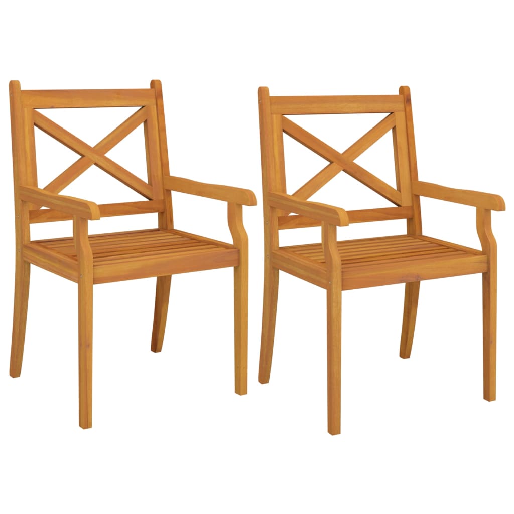 Ensemble à manger de jardin 3 pcs Bois d'acacia solide