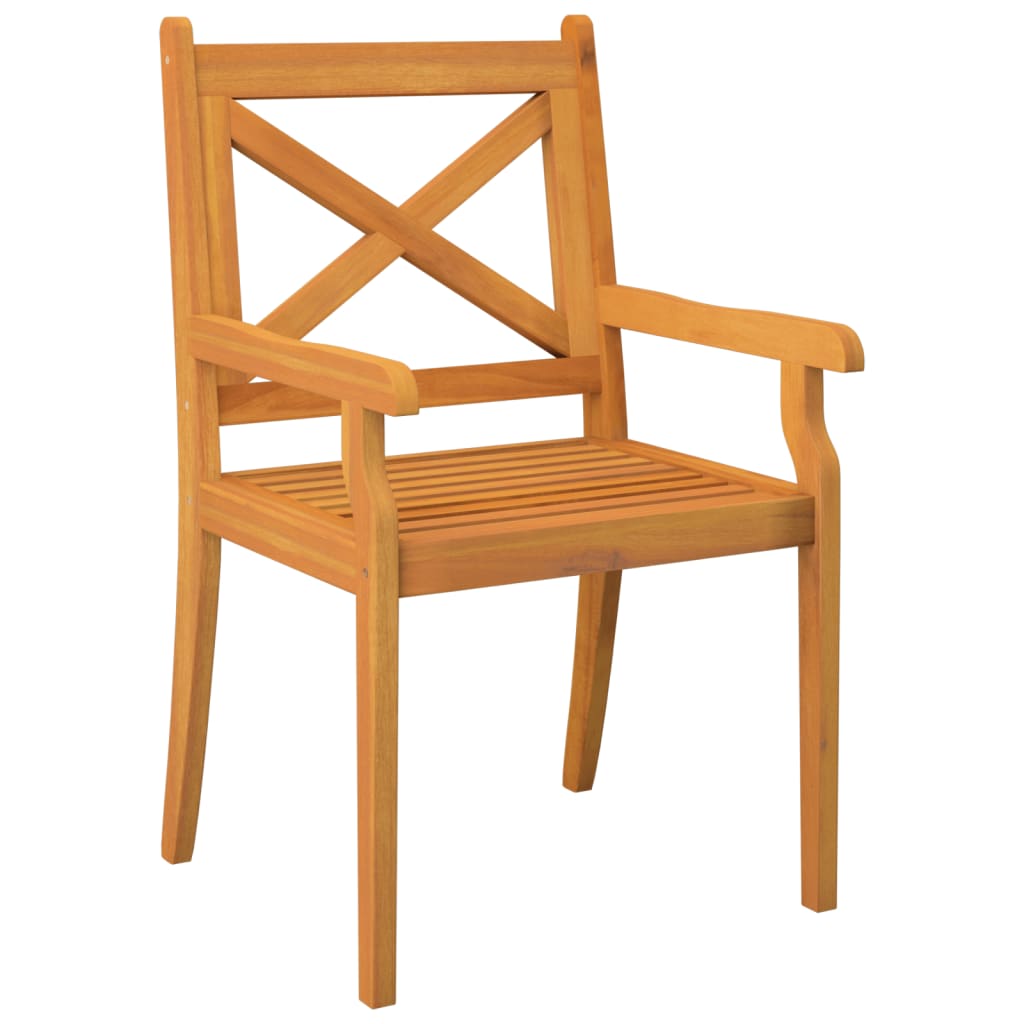Ensemble à manger de jardin 5 pcs Bois d'acacia solide