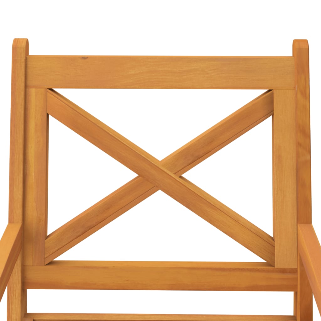 Ensemble à manger de jardin 5 pcs Bois d'acacia solide