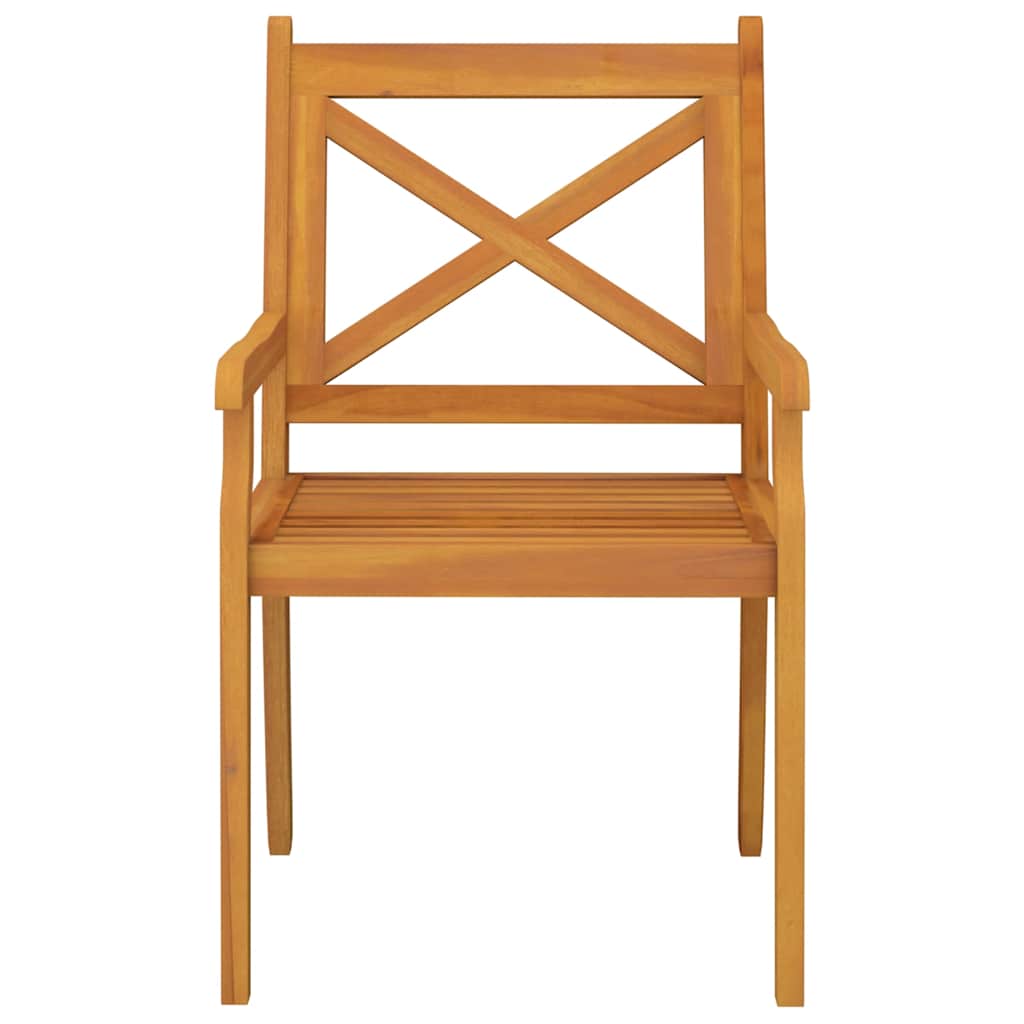 Ensemble à manger de jardin 5 pcs Bois d'acacia solide