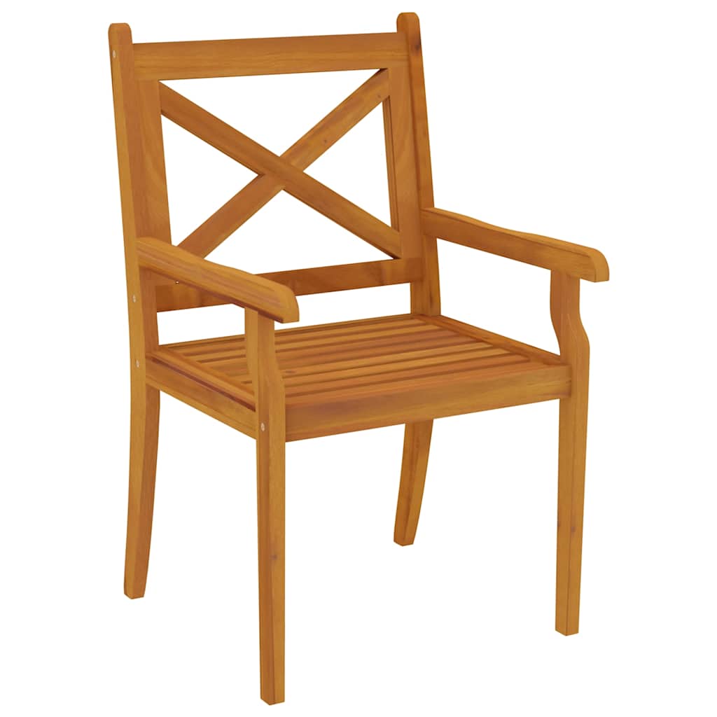 Ensemble à manger de jardin 5 pcs Bois d'acacia solide