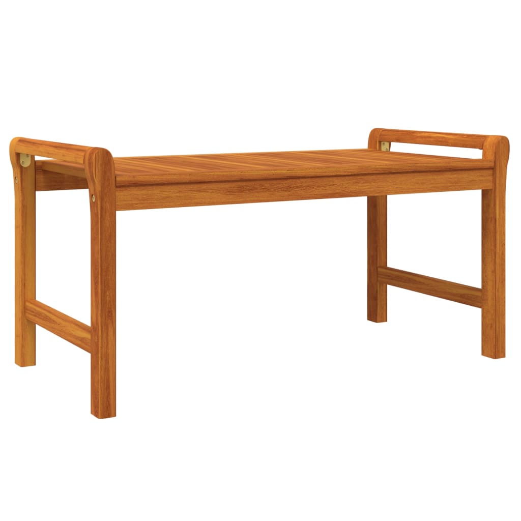 Salon de jardin 3 pcs avec coussins bois massif d'acacia