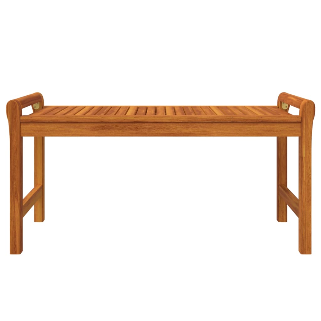 Salon de jardin 3 pcs avec coussins bois massif d'acacia