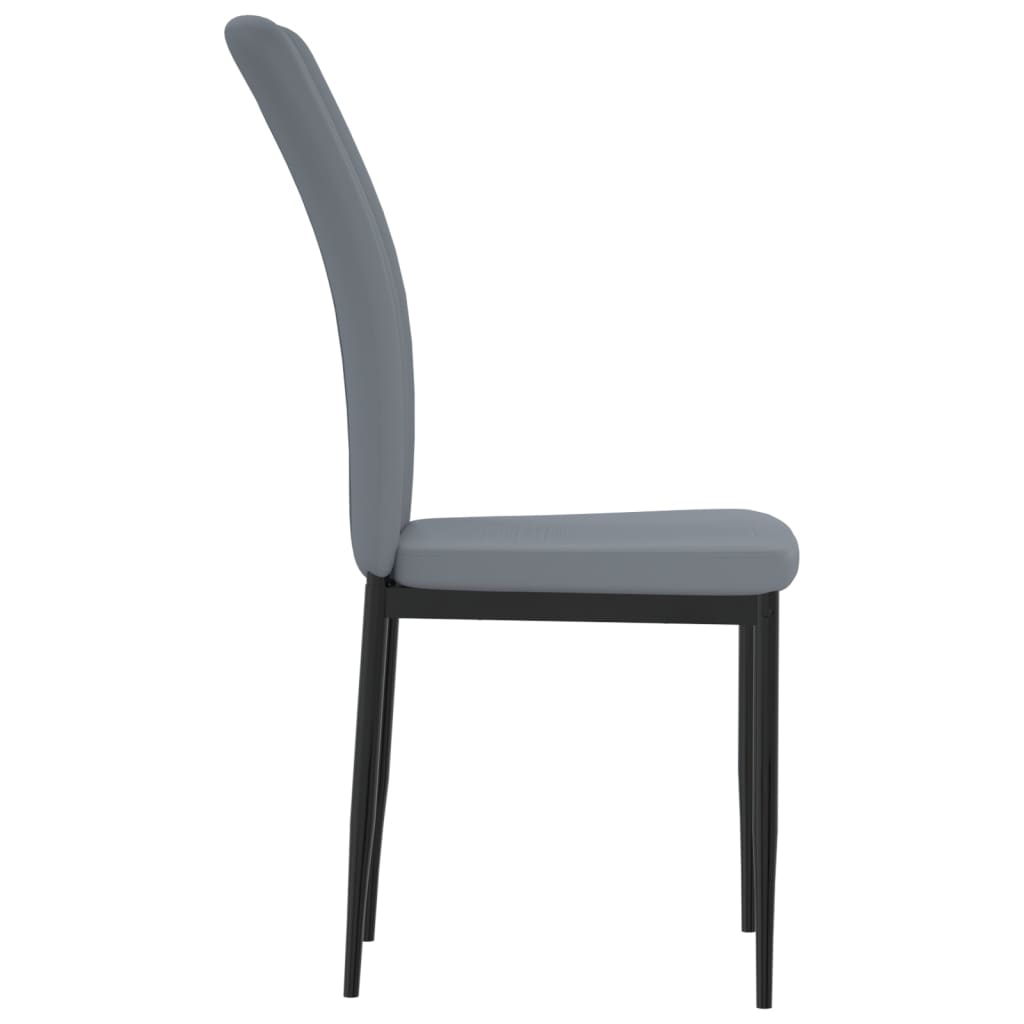 Chaises à manger lot de 4 Gris clair Velours - XIOS