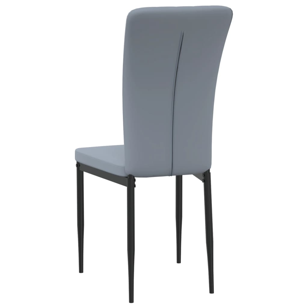 Chaises à manger lot de 4 Gris clair Velours - XIOS