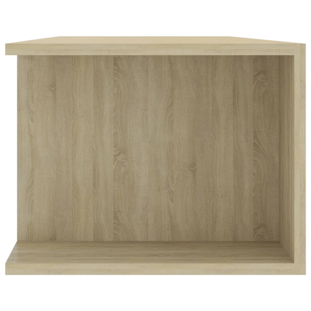 Meuble TV avec lumières LED chêne sonoma 135x39x30 cm Meubles TV vidaXL   