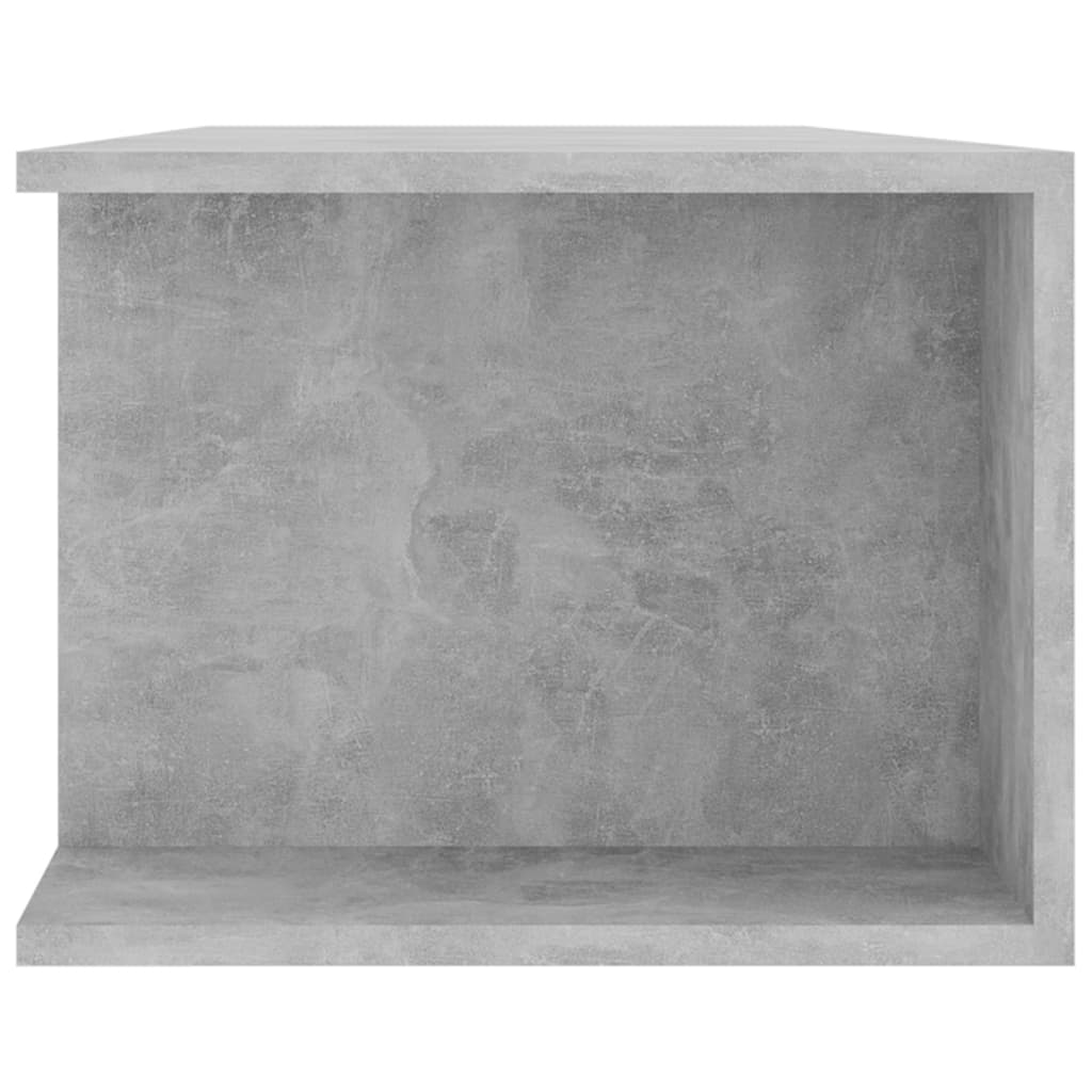 Meuble TV avec lumières LED gris béton 135x39x30 cm Meubles TV vidaXL   