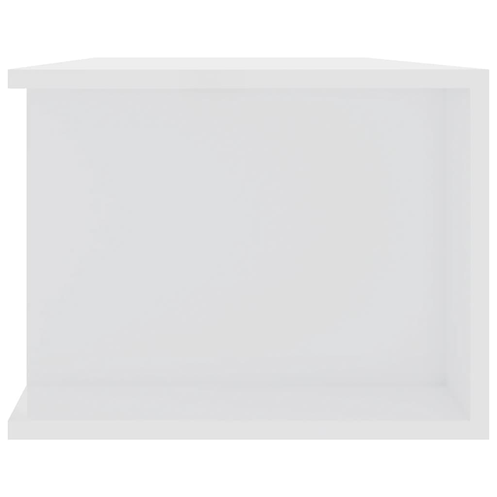 Meuble TV avec lumières LED blanc brillant 135x39x30 cm Meubles TV vidaXL   