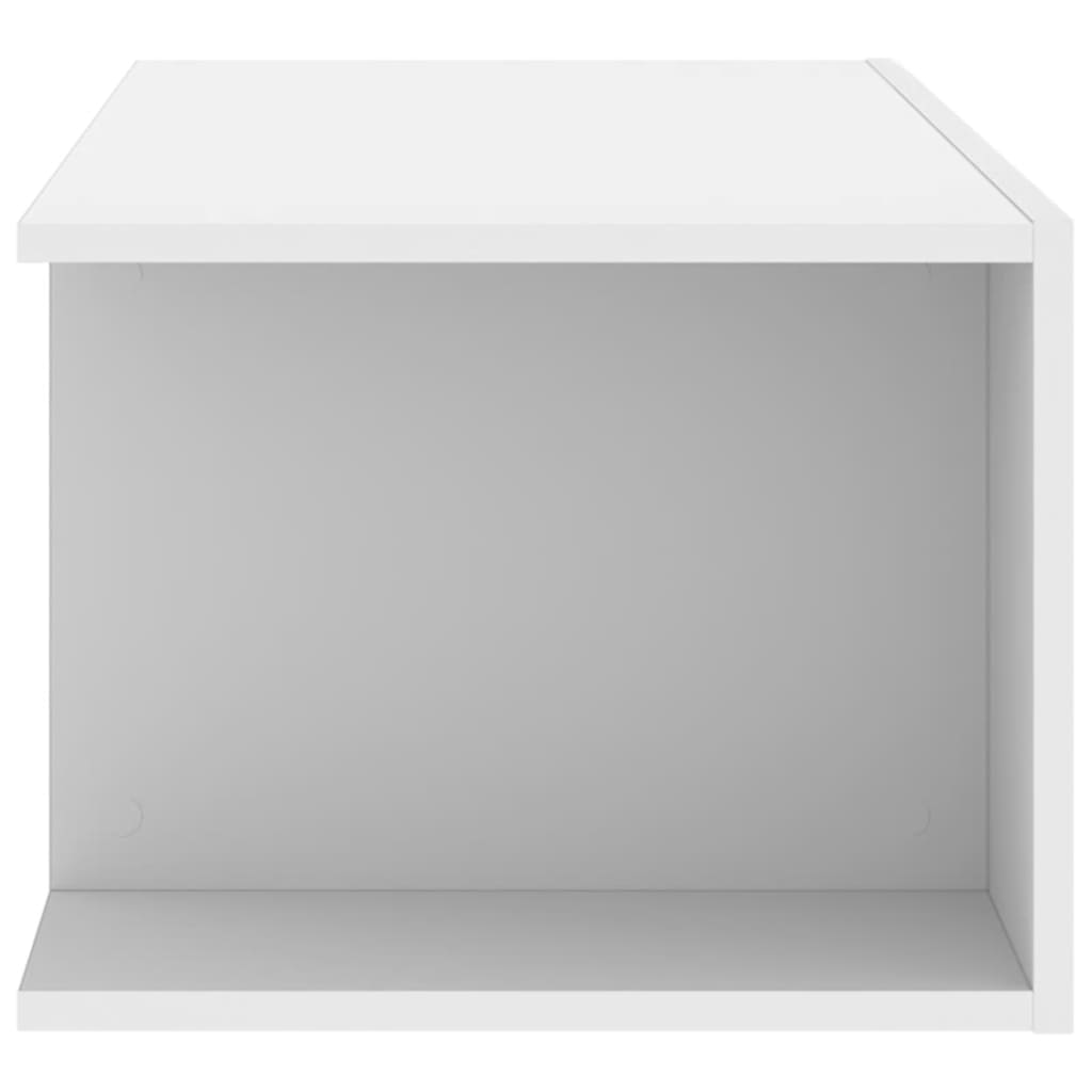Meuble TV avec lumières LED Blanc 90x39x30 cm - XIOS