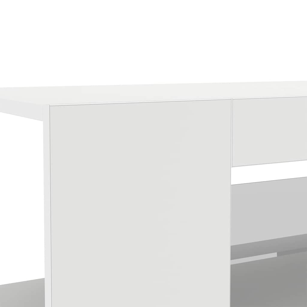 Meuble TV avec lumières LED Blanc 90x39x30 cm - XIOS