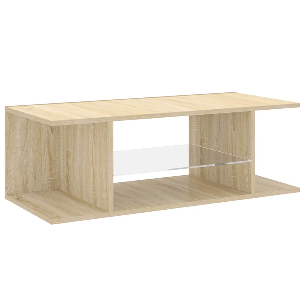 Meuble TV avec lumières LED chêne sonoma 90x39x30 cm - XIOS