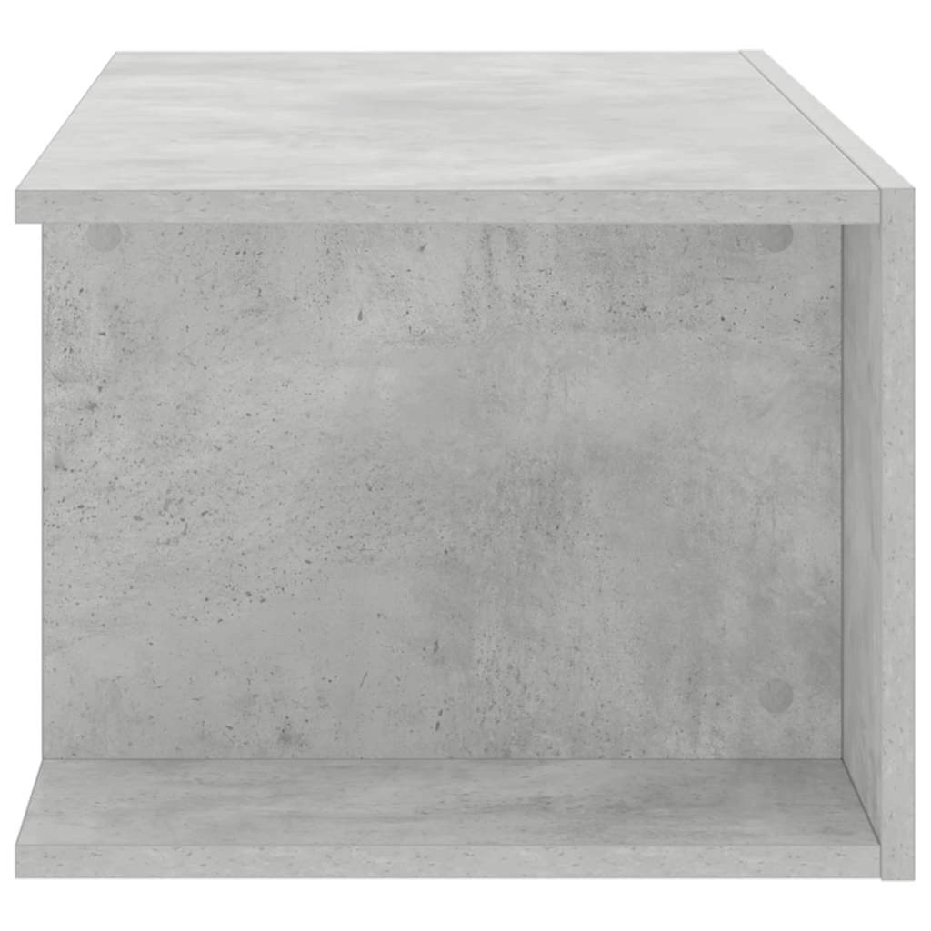 Meuble TV avec lumières LED gris béton 90x39x30 cm - XIOS