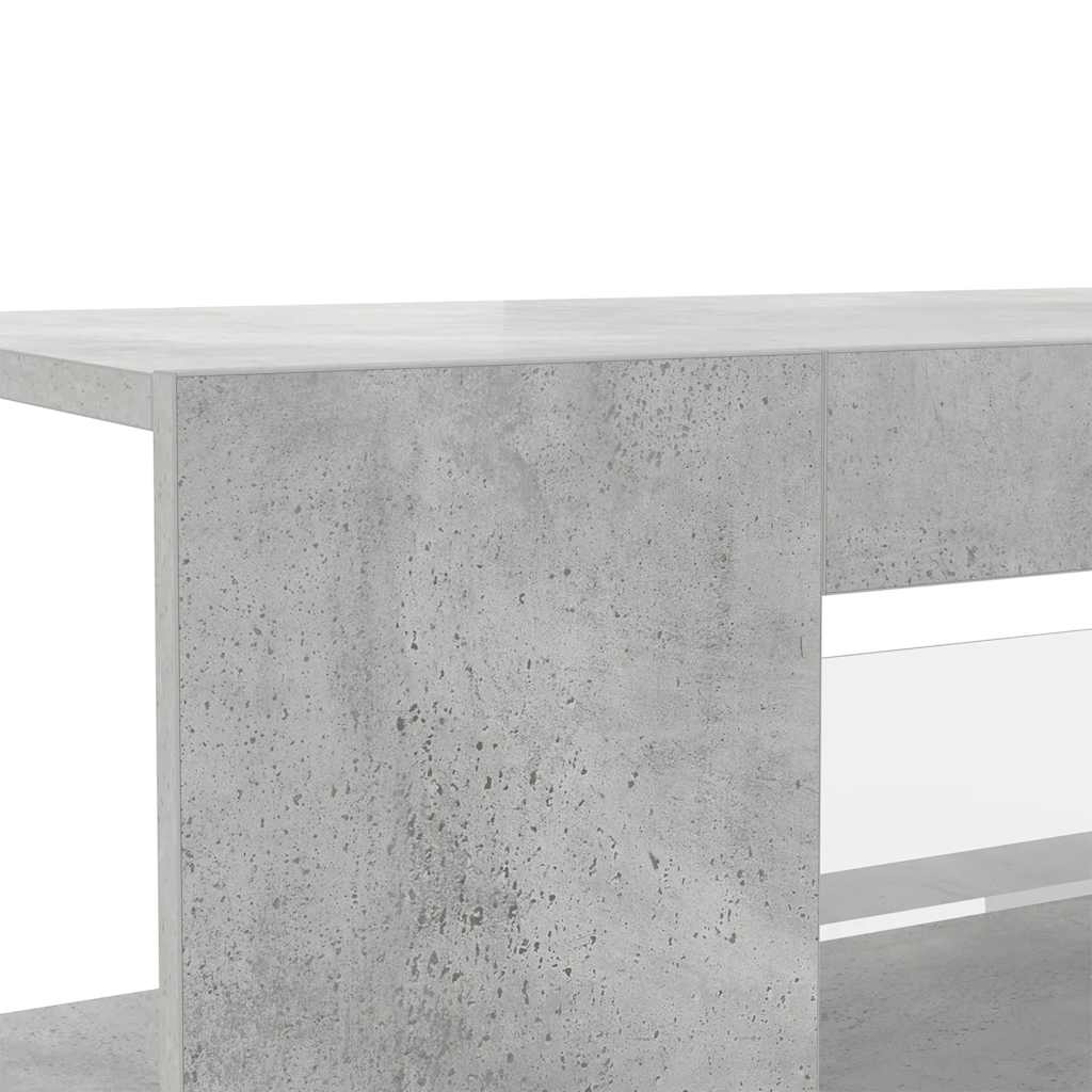 Meuble TV avec lumières LED gris béton 90x39x30 cm - XIOS