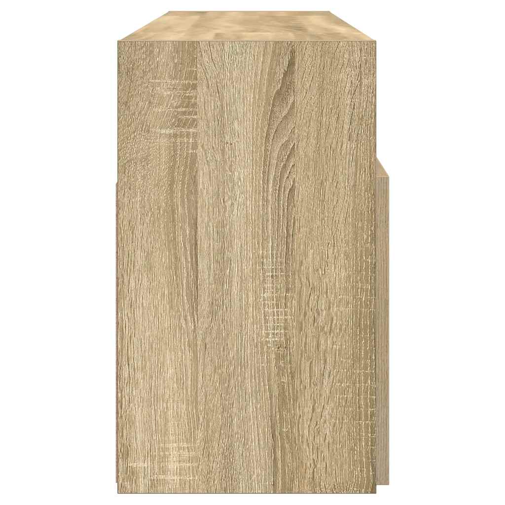 Meuble TV avec lumières LED chêne sonoma 120x30x50 cm - XIOS