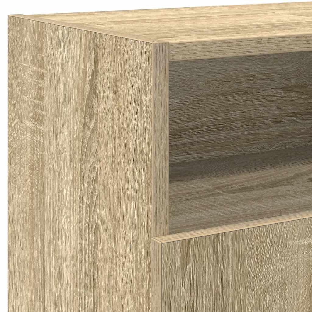 Meuble TV avec lumières LED chêne sonoma 120x30x50 cm - XIOS