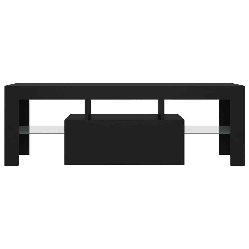 Meuble TV avec lumières LED noir 120x35x40 cm Meubles TV vidaXL   