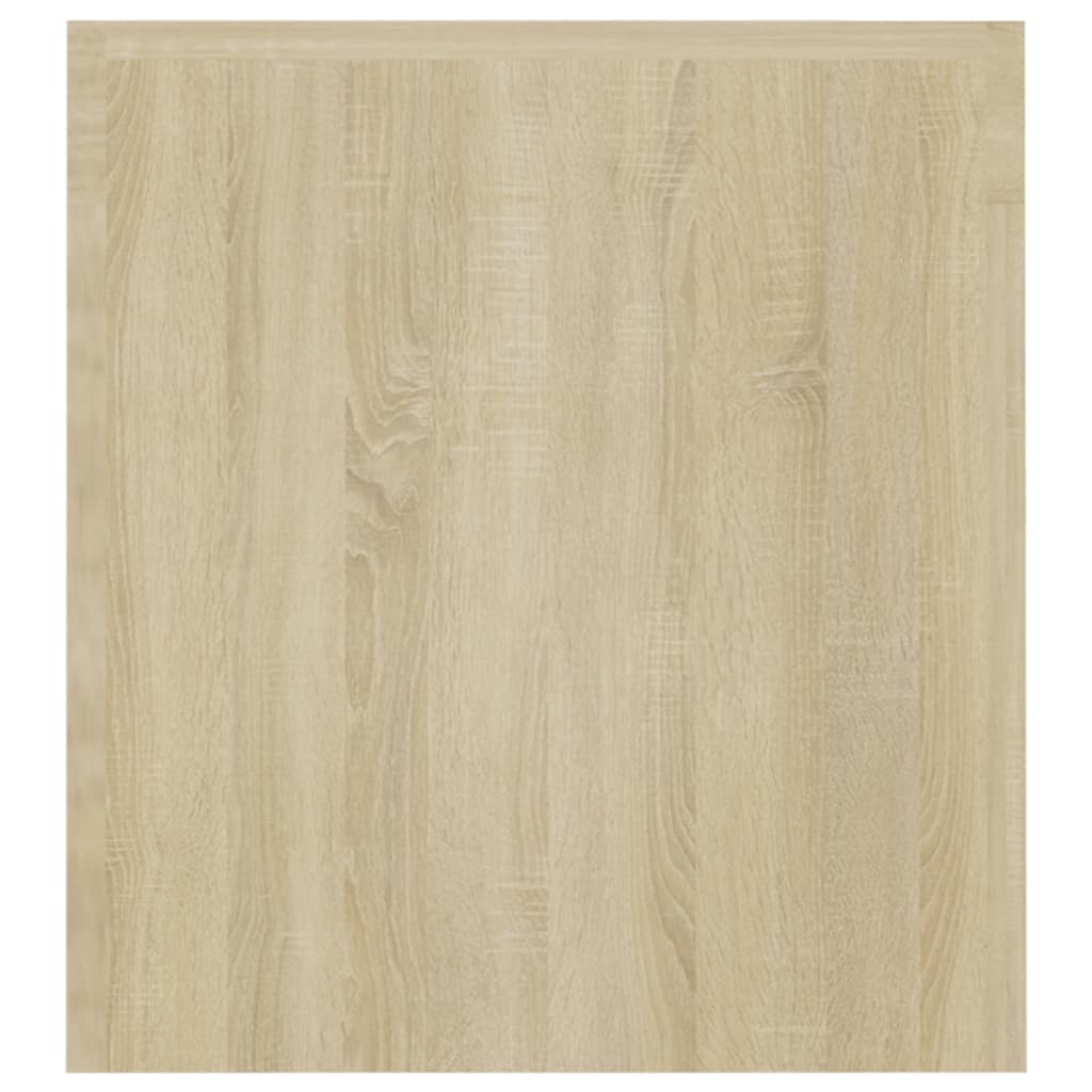 Meuble TV avec lumières LED chêne sonoma 120x35x40 cm Meubles TV vidaXL   