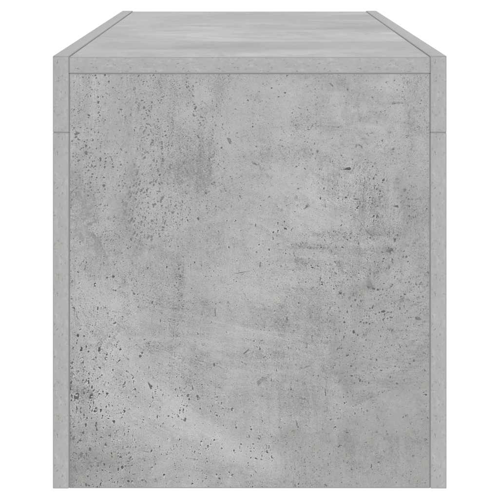 Meuble TV avec lumières LED gris béton 120x35x40 cm - XIOS