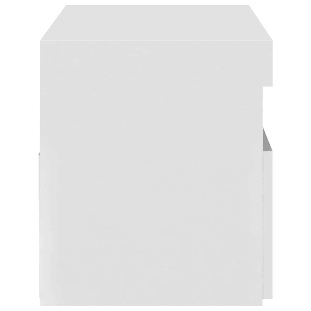 Meuble TV avec lumières LED Blanc 75x35x40 cm Meubles TV vidaXL   