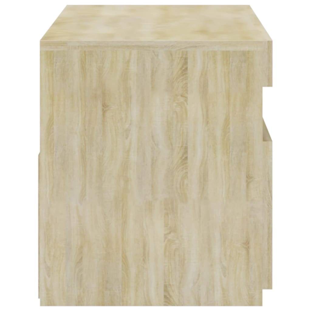 Meuble TV avec lumières LED Chêne sonoma 75x35x40 cm Meubles TV vidaXL   