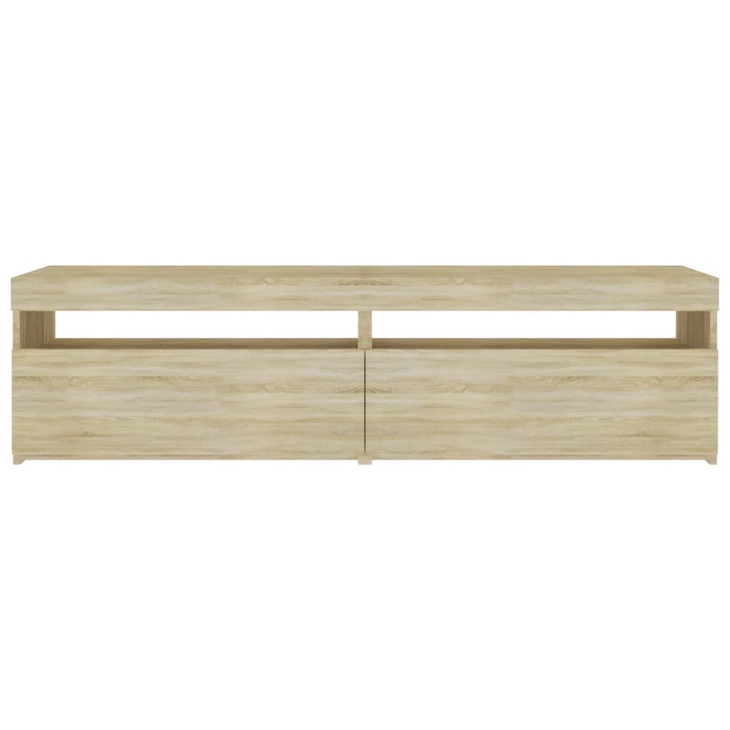 Meubles TV 2 pcs avec lumières LED Chêne sonoma 75x35x40 cm Meubles TV vidaXL   