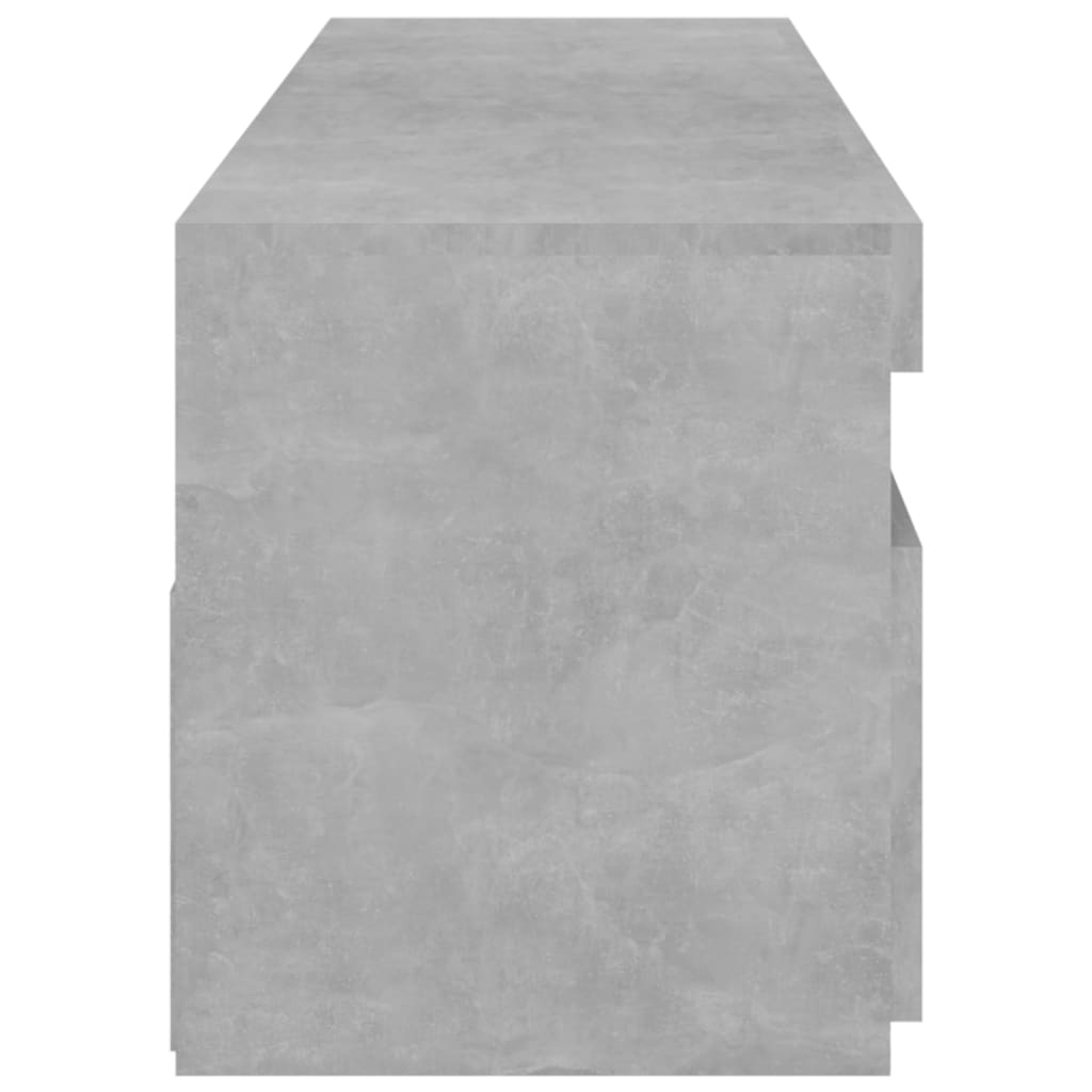 Meubles TV 2 pcs avec lumières LED Gris béton 75x35x40 cm Meubles TV vidaXL   