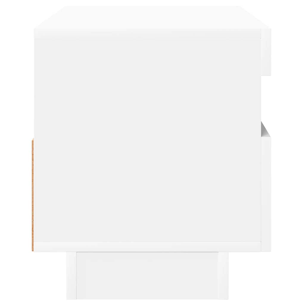 Meuble TV avec lumières LED blanc 80x35x40 cm - XIOS