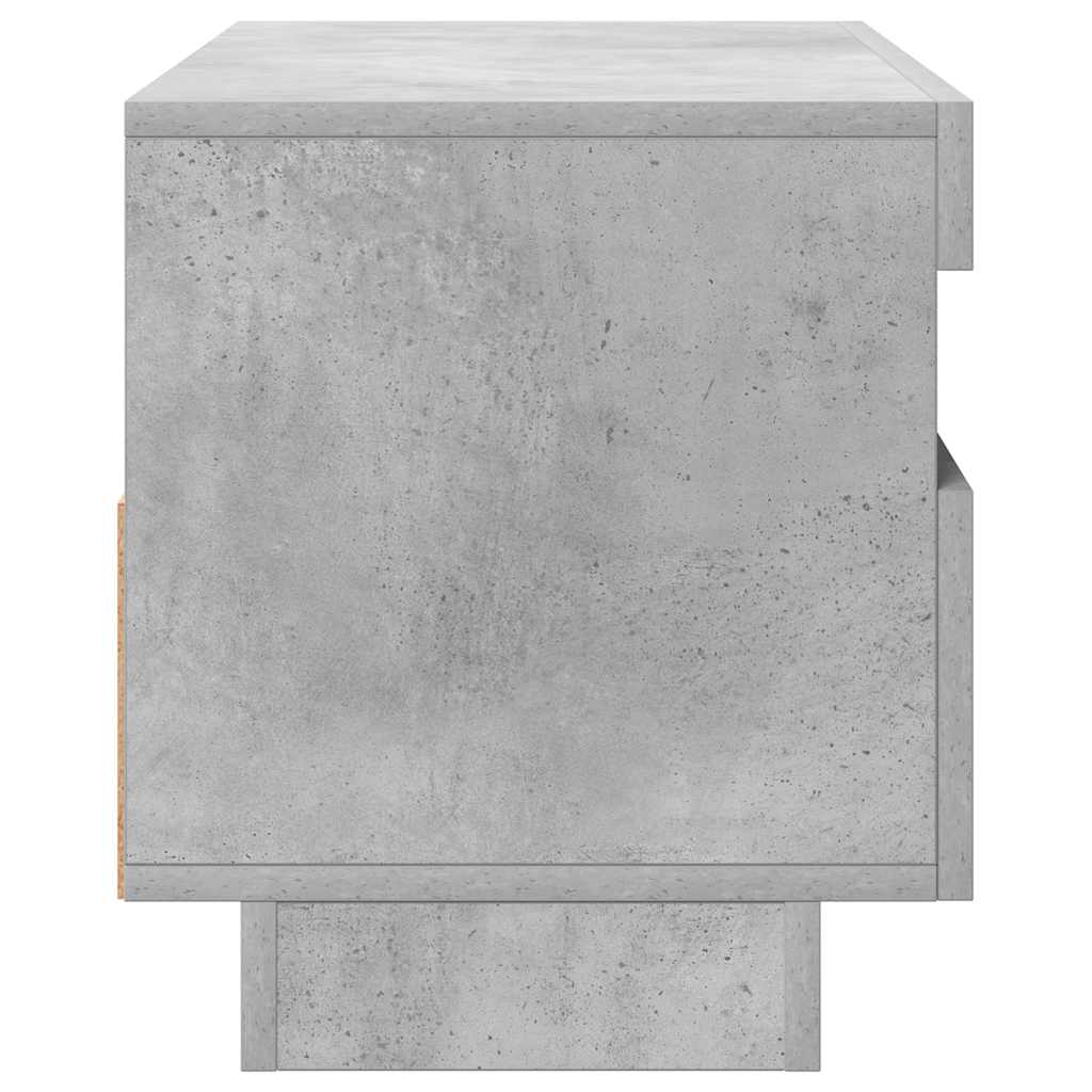 Meuble TV avec lumières LED gris béton 80x35x40 cm - XIOS