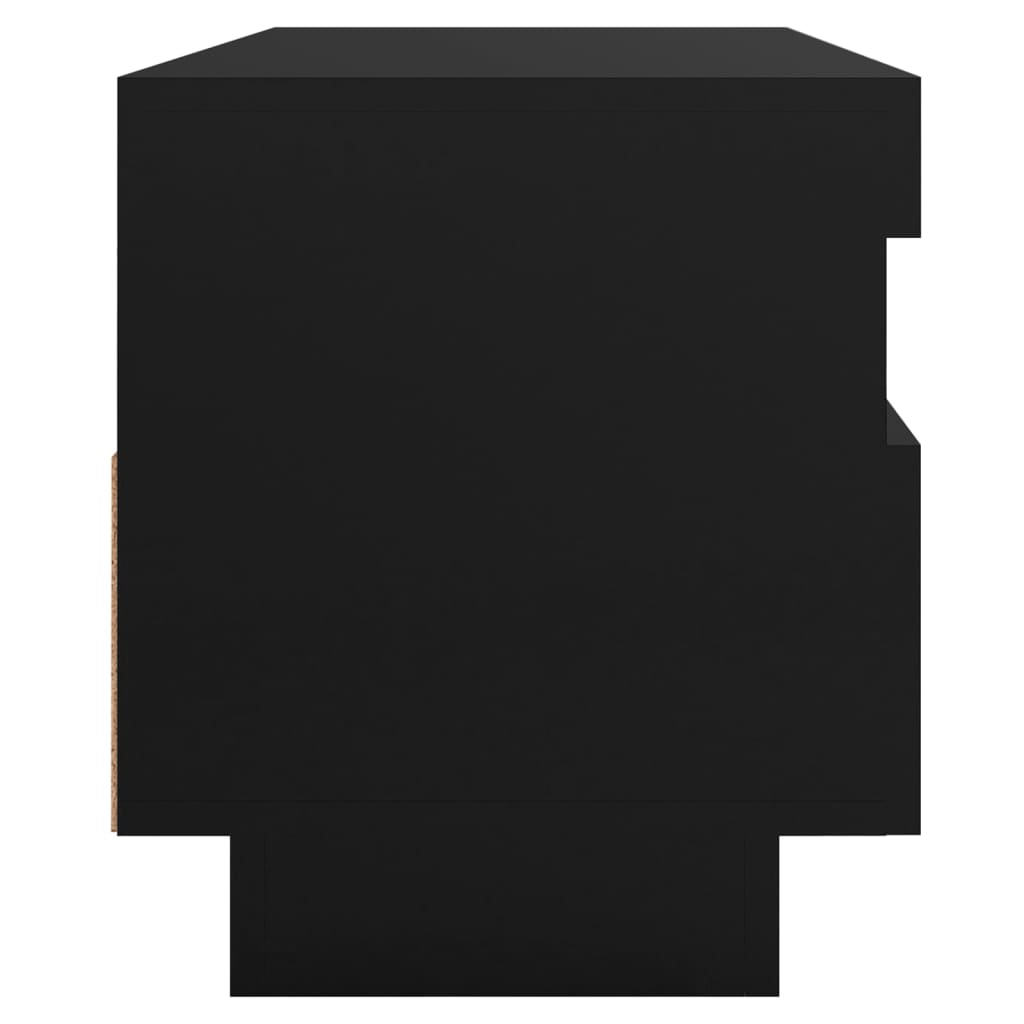 Meuble TV avec lumières LED noir 100x35x40 cm Meubles TV vidaXL   