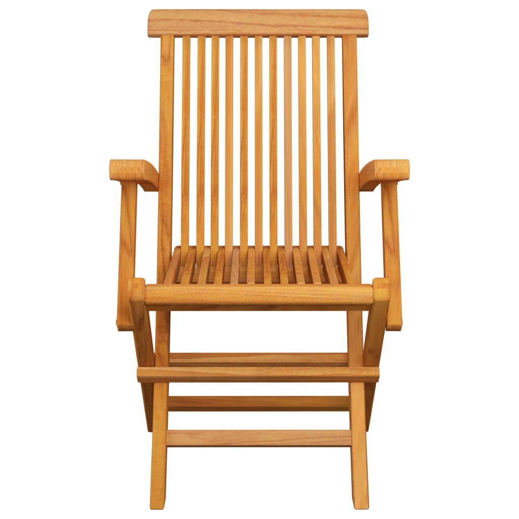Ensemble à manger d'extérieur pliable 5 pcs Bois solide de teck