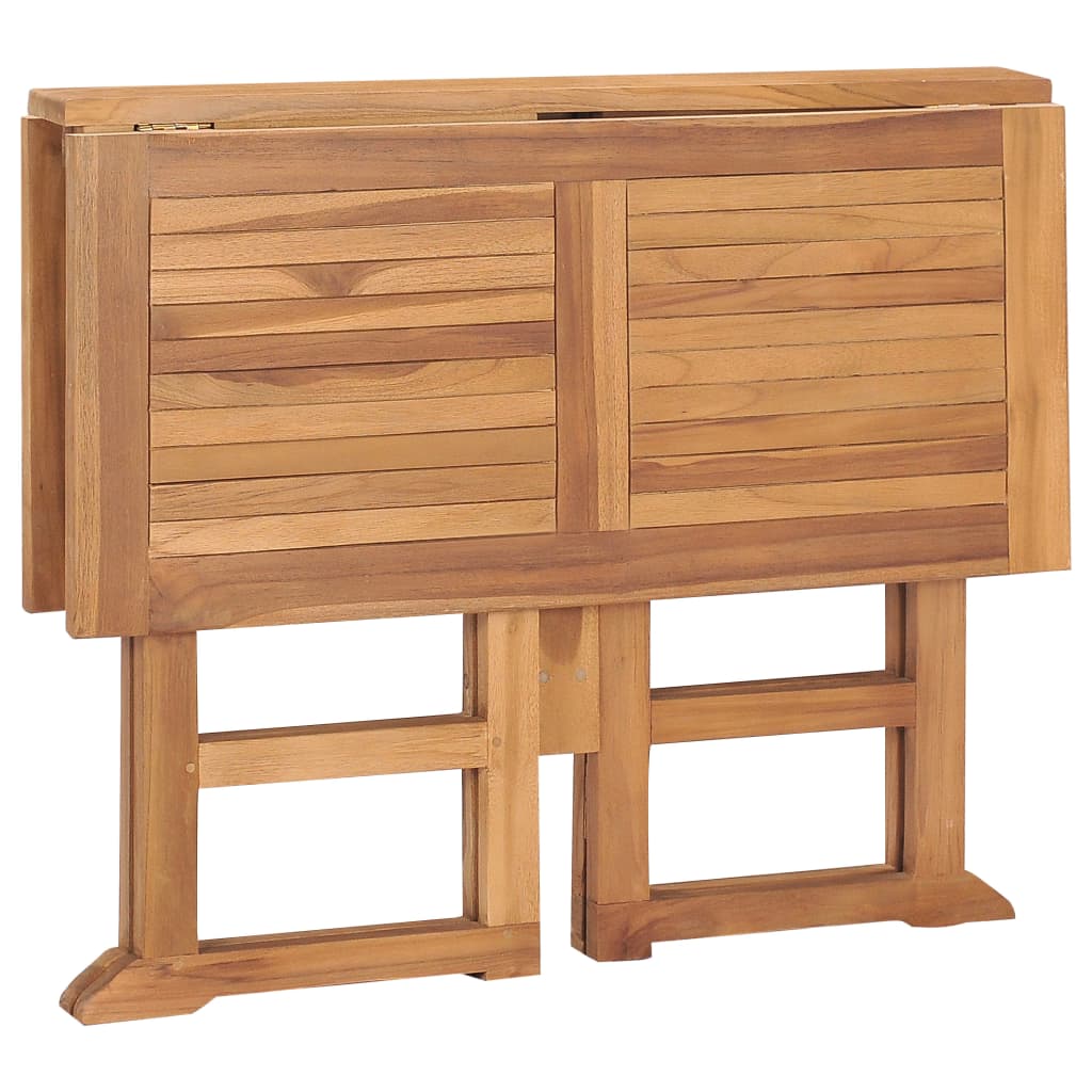 Ensemble à manger d'extérieur pliable 5 pcs Bois solide de teck