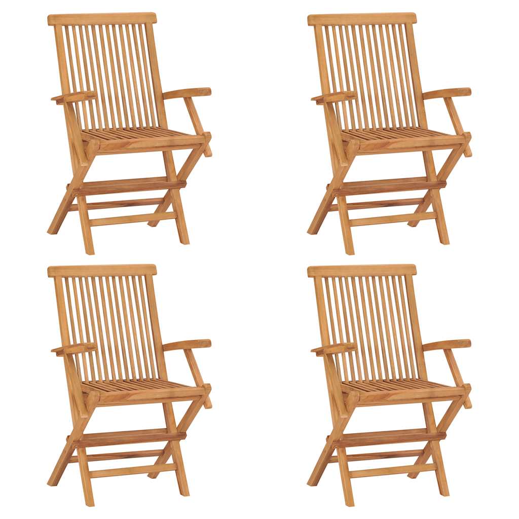 Salon de jardin 5 pcs Bois de teck massif
