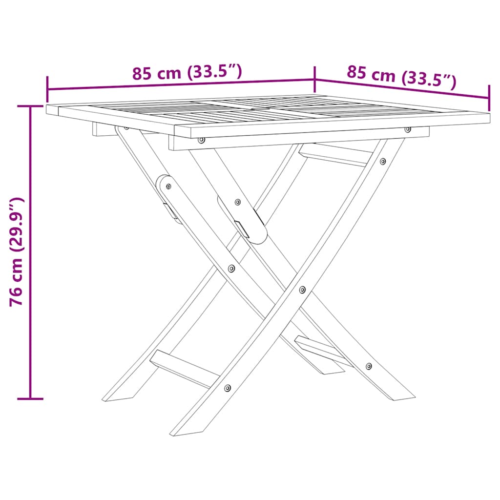 Salon de jardin 5 pcs Bois de teck massif