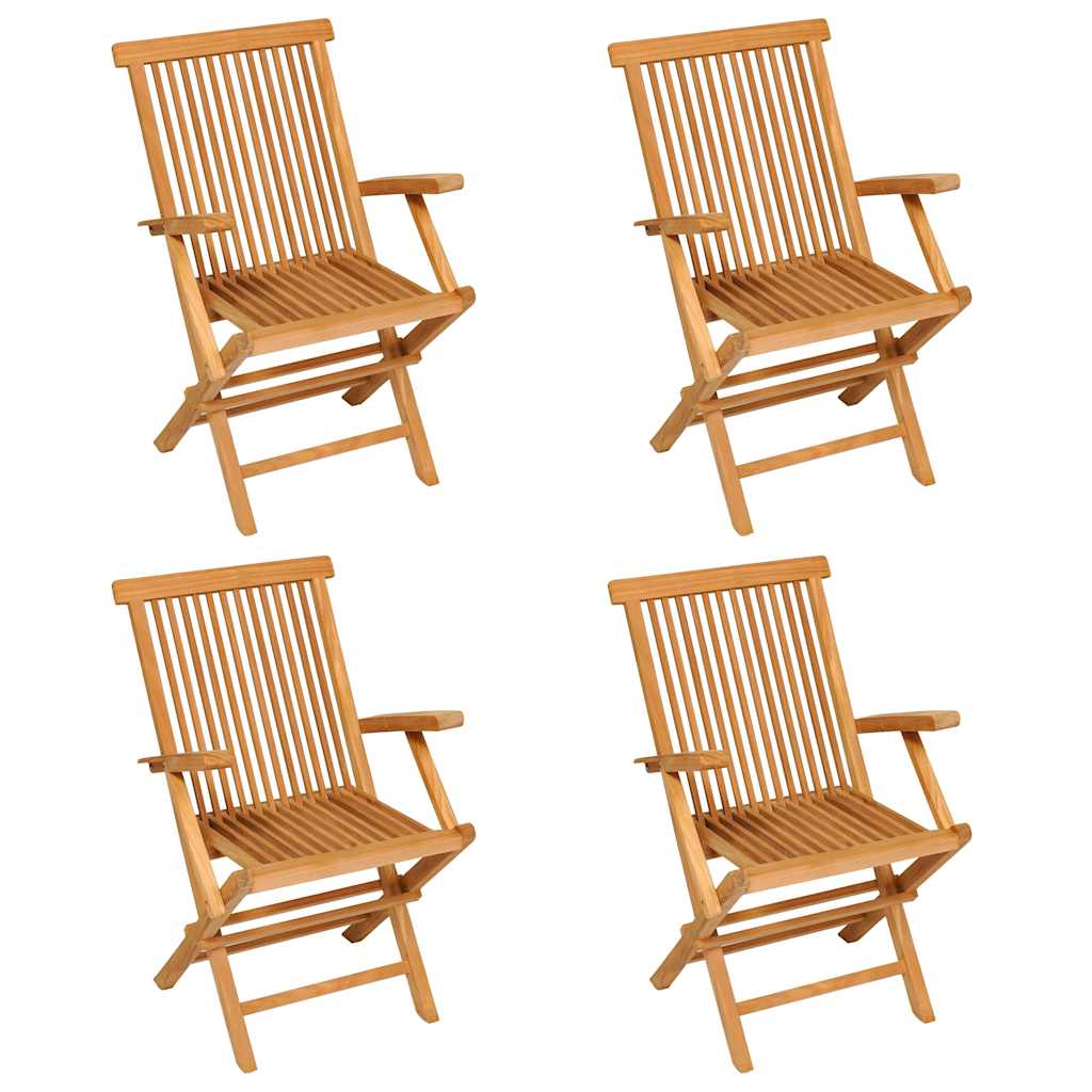 Salon de jardin 5 pcs Bois de teck massif