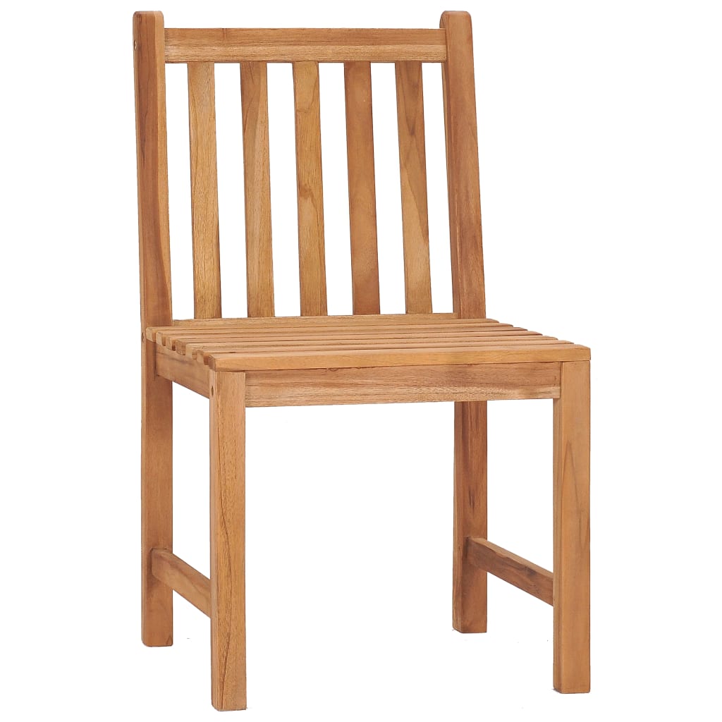 Ensemble de salle à manger de jardin 3 pièces 80 x 80 cm en bois de teck massif