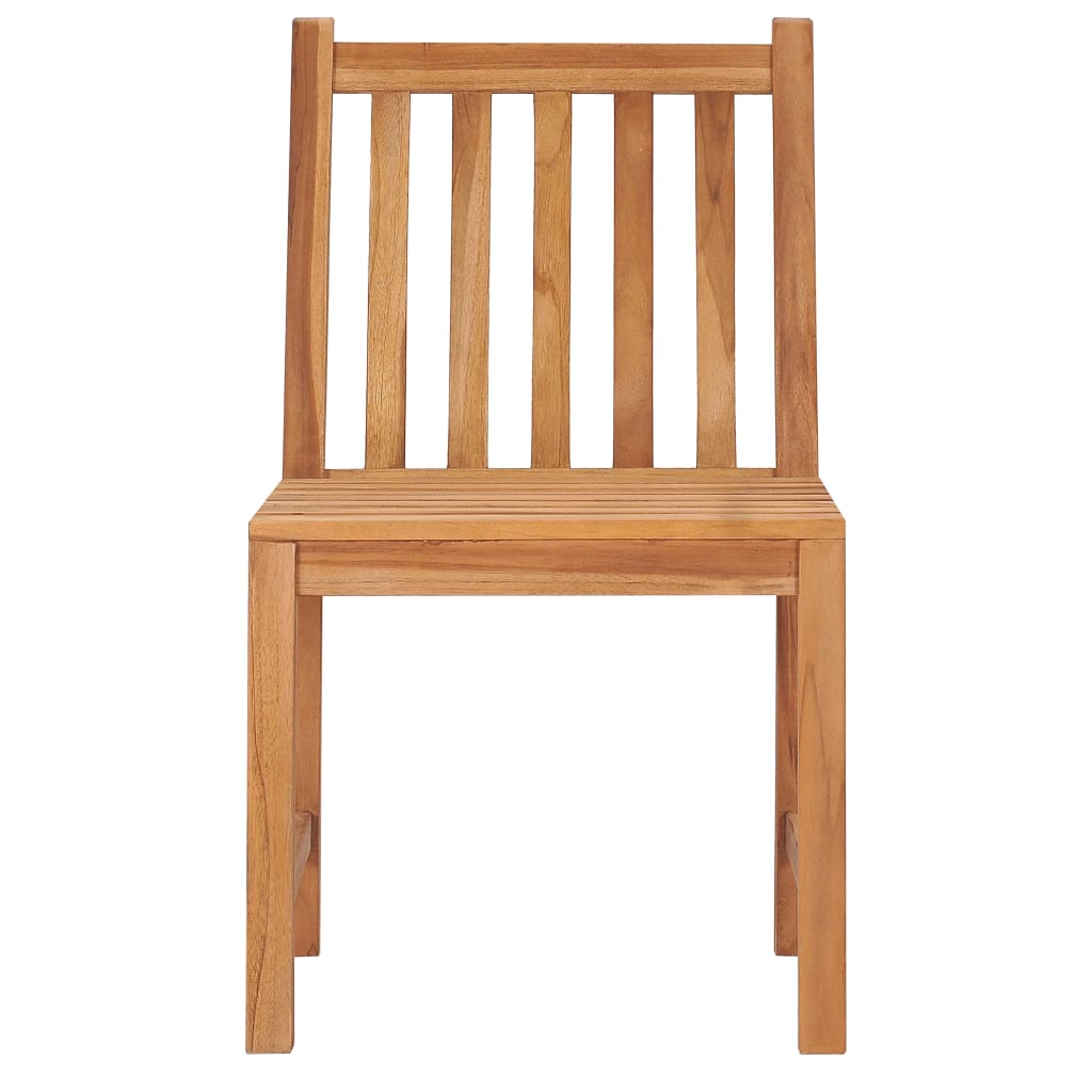 Ensemble de salle à manger de jardin 3 pièces 80 x 80 cm en bois de teck massif