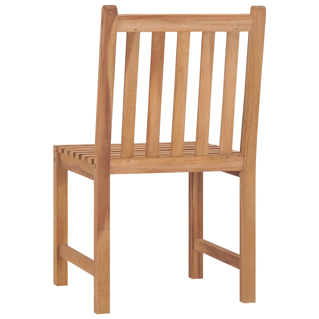 Ensemble de salle à manger de jardin 3 pièces 80 x 80 cm en bois de teck massif