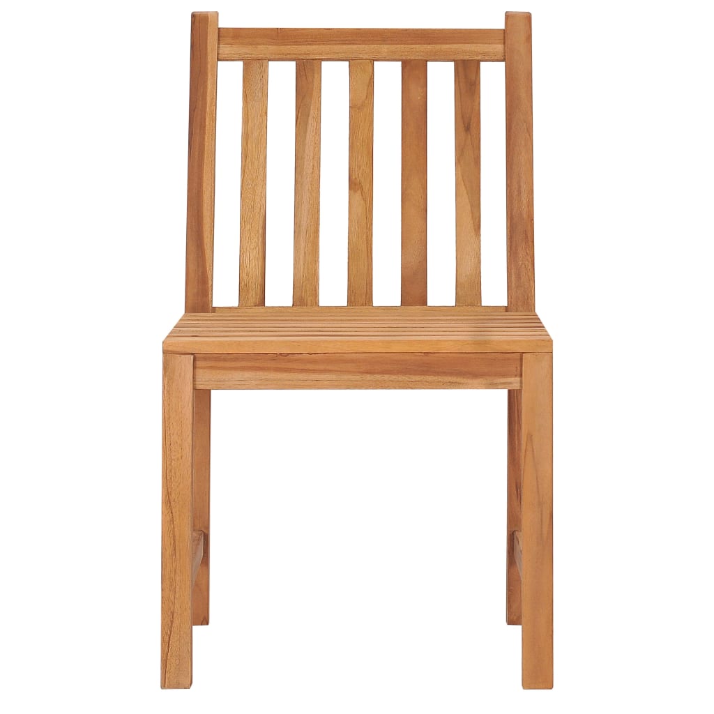 Ensemble de salle à manger de jardin 5 pièces 80 x 80 cm en bois de teck massif